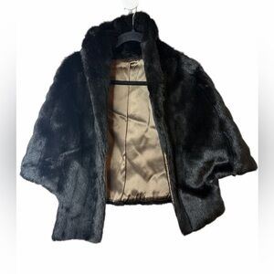 🖤 Vintage Faux Fur Cropped Jacket | Indie Glam